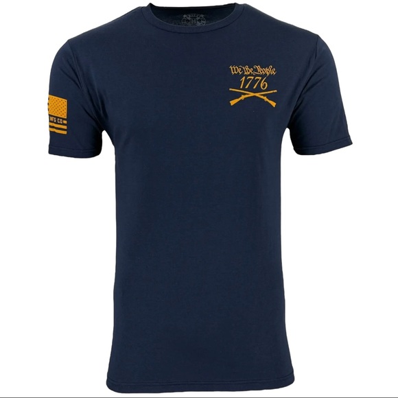 Howitzer Style Maglietta Uomo Liberty Defender – Tee In Cotone Premium, Sostenibile, Donazione A Veterani E Primi Soccorritori, Casual E Robusta